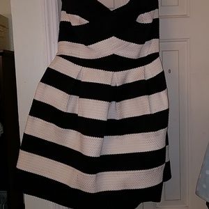 COPY - Like New- BCBG Black White Dress